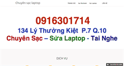 Desktop Screenshot of chuyensaclaptop.com